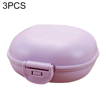 3 PCS Bathroom Dish Plate Case Home Shower Travel Hiking Holder Container Soap Box
