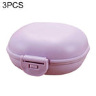 3 PCS Bathroom Dish Plate Case Home Shower Travel Hiking Holder Container Soap Box