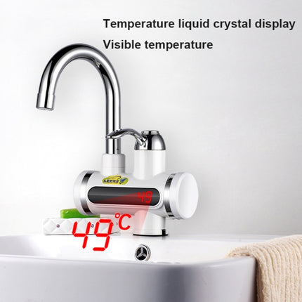 220V Kitchen Tankless Water Heater Instant Electric Faucet Electric Heater Tap with Temperature Display