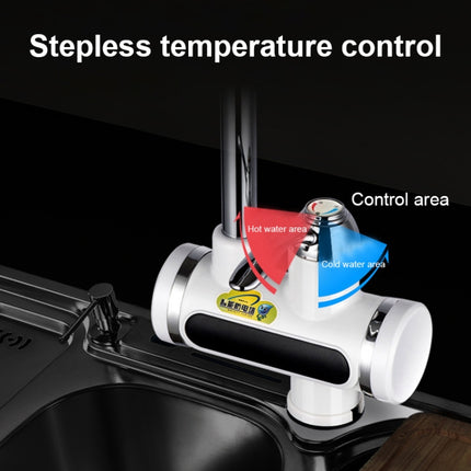 220V Kitchen Tankless Water Heater Instant Electric Faucet Electric Heater Tap with Temperature Display