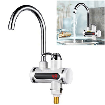 220V Kitchen Tankless Water Heater Instant Electric Faucet Electric Heater Tap with Temperature Display