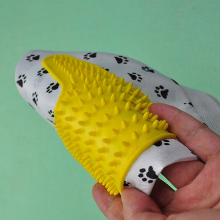 Pet Gloves Bath Brush Dog Massage Brush Pet Bath Grooming Supplies, Gloves Massage Brush - DealBuddy