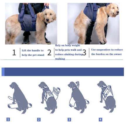 Pet Leash Senior Dogs Walking Aids Chest Harness, XS, S, M, L, XL - DealBuddy