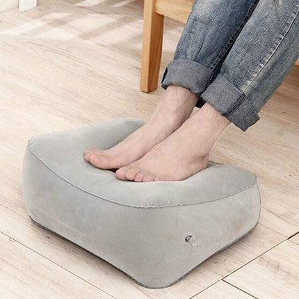 Travel Portable Inflatable Foot Rest Pilllow Mat Pad, 16x9cm, 38x29cm - DealBuddy