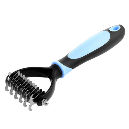 Fur Hair Grooming Hair Shedding Tool Brush for Dog Pet Cat, Blue, Pink - DealBuddy