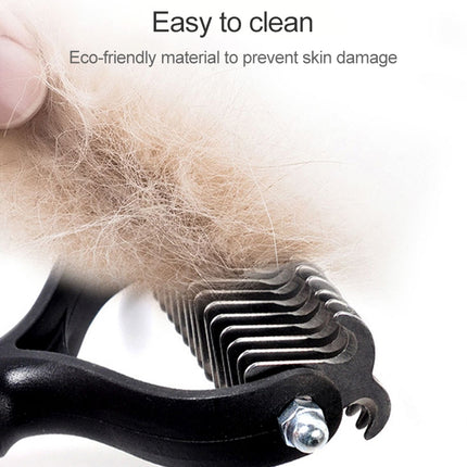 Fur Hair Grooming Hair Shedding Tool Brush for Dog Pet Cat, Blue, Pink - DealBuddy