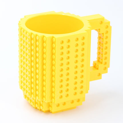 Building Blocks Design Creative Milk Mug Coffee Cup Build-on Brick Drinking Water Holder, 301-400ml - DealBuddy