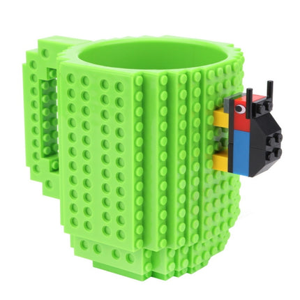 Building Blocks Design Creative Milk Mug Coffee Cup Build-on Brick Drinking Water Holder, 301-400ml - DealBuddy