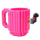 Building Blocks Design Creative Milk Mug Coffee Cup Build-on Brick Drinking Water Holder, 301-400ml - DealBuddy