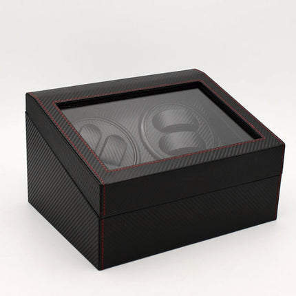 4+6 Automatic Rotation Leather Watch Winder Storage Display Case Box