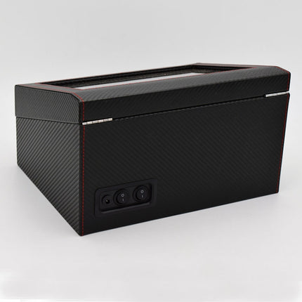 4+6 Automatic Rotation Leather Watch Winder Storage Display Case Box