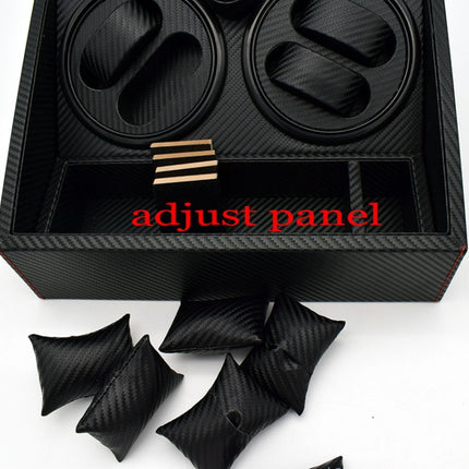 4+6 Automatic Rotation Leather Watch Winder Storage Display Case Box