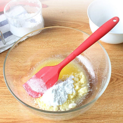 Kitchen Silicone Cream Cake Spatula Mixing Scraper Brush Butter Mixer Brushes Baking Tool Kitchenware, Red, Yellow, Green, Blue, Purple, Pink, Orange - DealBuddy