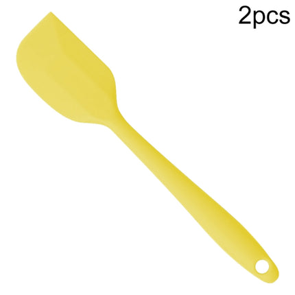 Kitchen Silicone Cream Cake Spatula Mixing Scraper Brush Butter Mixer Brushes Baking Tool Kitchenware, Red, Yellow, Green, Blue, Purple, Pink, Orange - DealBuddy