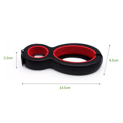 2 PCS 6 in 1 Multi-Function Twist Bottle Opener All in One Jar Gripper Wine Beer Lid Twist Off Jar Opener Claw