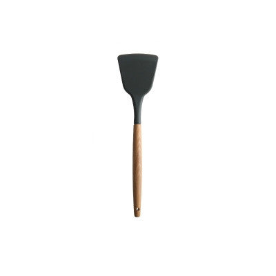 Silicone Wood Handle Spatula Heat-resistant Soup Spoon Non-stick Special Cooking Shovel Kitchen Tools