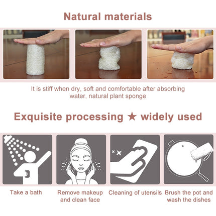 Natural Loofah Sponge Bath Ball Shower Rub For Whole Body Healthy Massage Brush