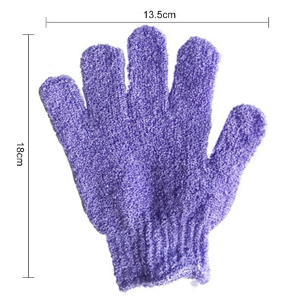 5 PCS Shower Bath Gloves Exfoliating Spa Massage Scrub Body Glove