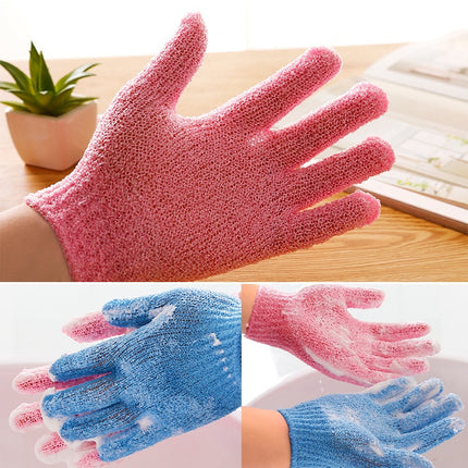 5 PCS Shower Bath Gloves Exfoliating Spa Massage Scrub Body Glove