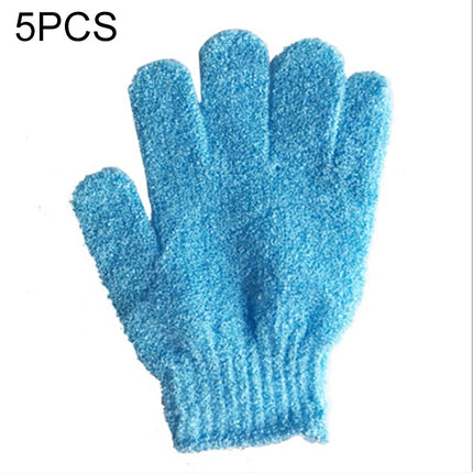 5 PCS Shower Bath Gloves Exfoliating Spa Massage Scrub Body Glove