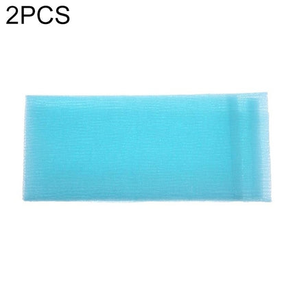 2 PCS Long Nylon Mesh Bath Shower Body Washing Clean Exfoliate Puff Scrubbing Towel Cloth Scrubbers Body Face Wash Cleaning Towel