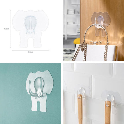 Creative Elephant Hook Kitchen Bathroom Waterproof Wall Hook, Waterproof Wall Hook - DealBuddy