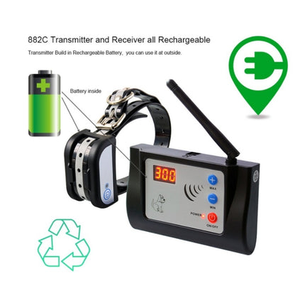 Smart Automatic Wireless Fence Remote Control Electronic Dog Trainer Collar, Receiver Collar - DealBuddy