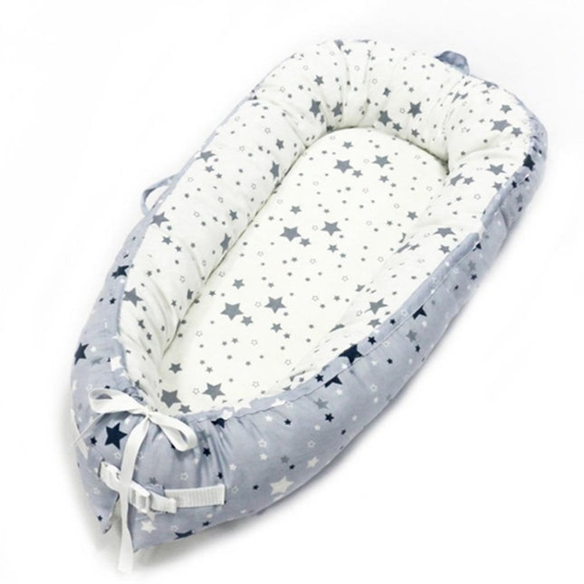 Baby Nest Bed Crib Portable Removable and Washable Crib Travel Bed Cotton Cradle for Children Infant Kids