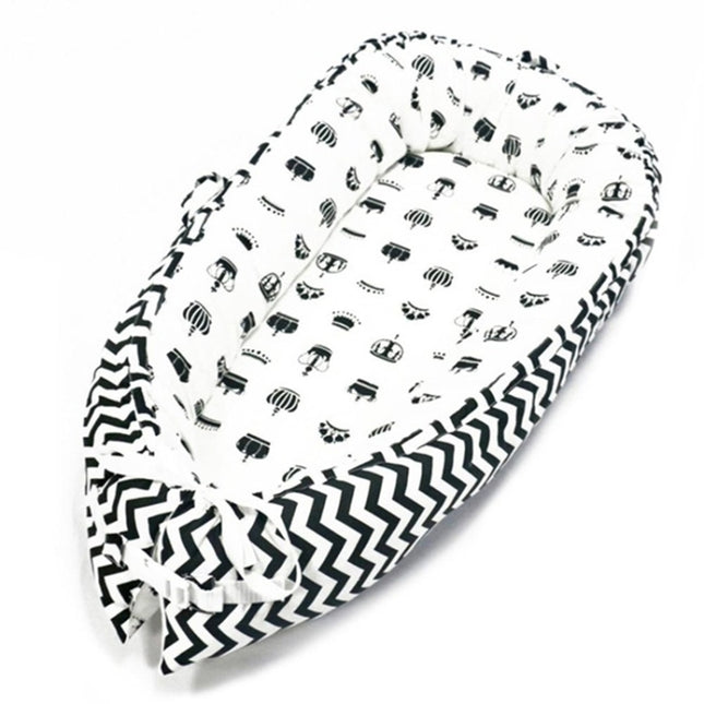 Baby Nest Bed Crib Portable Removable and Washable Crib Travel Bed Cotton Cradle for Children Infant Kids
