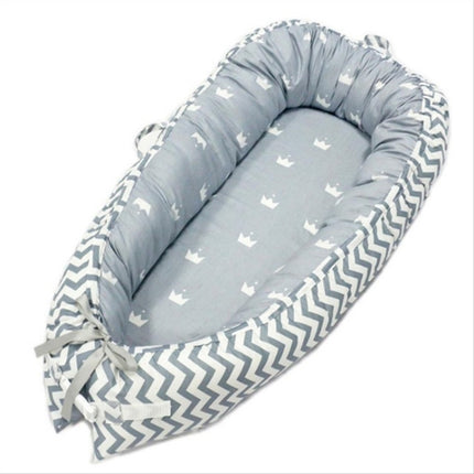 Baby Nest Bed Crib Portable Removable and Washable Crib Travel Bed Cotton Cradle for Children Infant Kids - DealBuddy