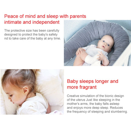 Baby Nest Bed Crib Portable Removable and Washable Crib Travel Bed Cotton Cradle for Children Infant Kids - DealBuddy