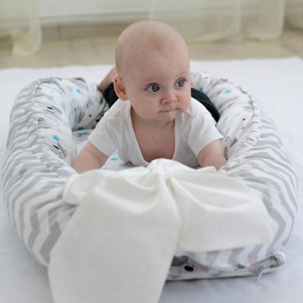 Baby Nest Bed Crib Portable Removable and Washable Crib Travel Bed Cotton Cradle for Children Infant Kids - DealBuddy