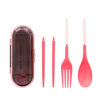 3pcs / Set Mini Outdoor Portable Travel Sets Candy Color Folding Dinner Set Student Kids Kitchen Tool - DealBuddy