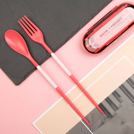 3pcs / Set Mini Outdoor Portable Travel Sets Candy Color Folding Dinner Set Student Kids Kitchen Tool - DealBuddy