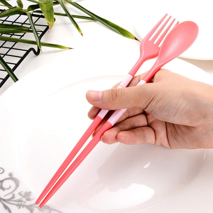 3pcs / Set Mini Outdoor Portable Travel Sets Candy Color Folding Dinner Set Student Kids Kitchen Tool - DealBuddy