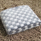 Soft Flannel Pet Blanket Dots Printed Breathable Bed Mat Warm Pet Sleeping Cushion Cover for Pet Dog Cat, S, M, L - DealBuddy