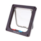 Pet Door 4 Ways Lockable Security Flap Door for Dog Cat Kitten Wall Mount Door Animal Small Pet Cat Dog Gate Door, S, M, L - DealBuddy