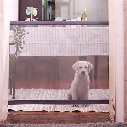 Dog Pet Fences Portable Folding Safe Protection Safety Door Magic Gate For Dogs Cat Pet, 180cm x72cm, 110cm x72cm - DealBuddy
