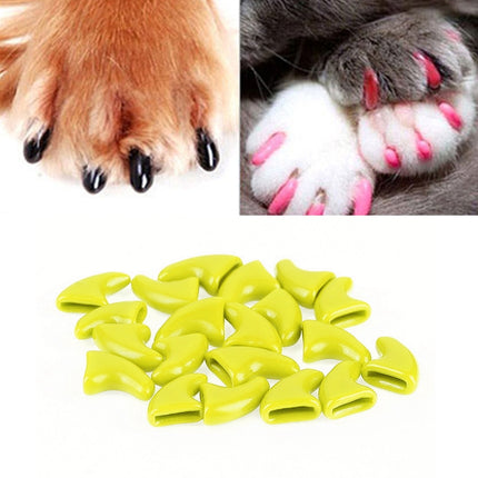 20 PCS Silicone Soft Cat Nail Caps / Cat Paw Claw / Pet Nail Protector/Cat Nail Cover, XS, S, L - DealBuddy