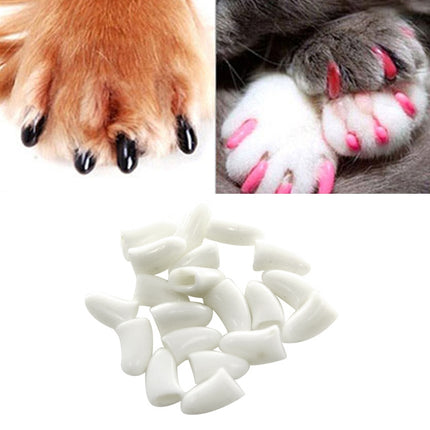 20 PCS Silicone Soft Cat Nail Caps / Cat Paw Claw / Pet Nail Protector/Cat Nail Cover, XS, S, L - DealBuddy