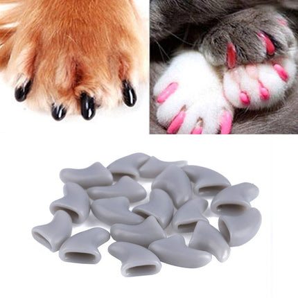 20 PCS Silicone Soft Cat Nail Caps / Cat Paw Claw / Pet Nail Protector/Cat Nail Cover, XS, S, L - DealBuddy