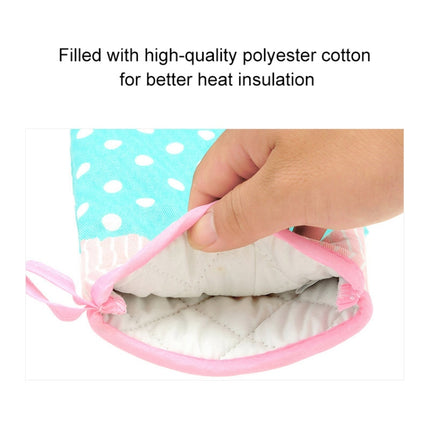 2 PCS Heat Insulation Gloves For Microwave Oven Thickened High Temperature Resistant Anti-scald Kitchen Baking Gloves
