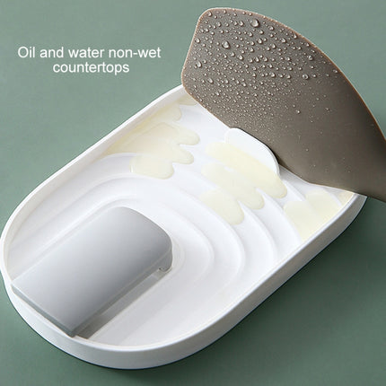 Kitchen Spatula Pot Lid Rack Kitchenware Plastic Storage Rack Random Color Delivery