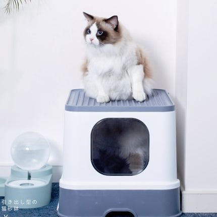 Top Drawer Fully Enclosed Cat Litter Box Pet Supplies - DealBuddy
