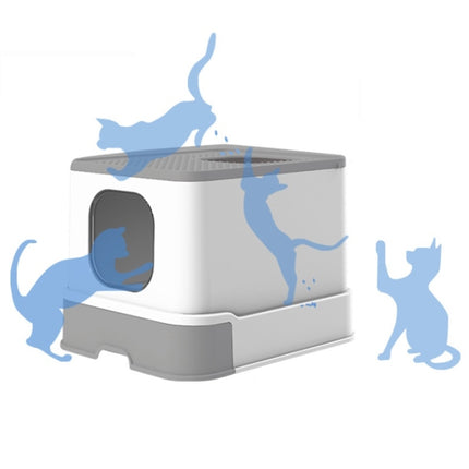 Top Drawer Fully Enclosed Cat Litter Box Pet Supplies - DealBuddy