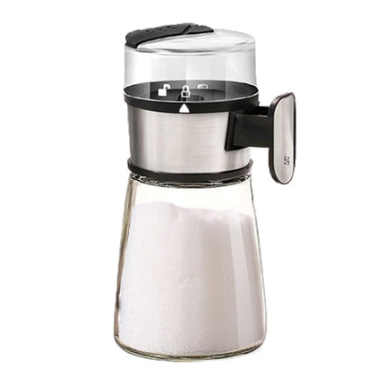 Press Type Salt Control Bottle Kitchen Household Sealed Moisture-Proof Metering Tank Set
