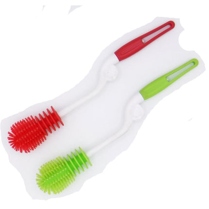 Washing Cleaning Rotary Handle Long Handle Scrubbing Feeding-bottle Brush