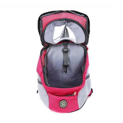 Outdoor Pet Dog Carrier Bag Front Bag Double Shoulder Portable Travel Backpack Mesh Backpack Head, S, L - DealBuddy