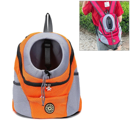 Outdoor Pet Dog Carrier Bag Front Bag Double Shoulder Portable Travel Backpack Mesh Backpack Head, S, L - DealBuddy