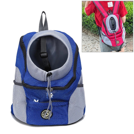 Outdoor Pet Dog Carrier Bag Front Bag Double Shoulder Portable Travel Backpack Mesh Backpack Head, S, L - DealBuddy